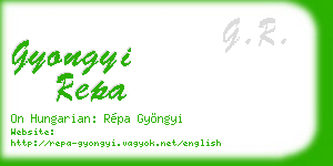 gyongyi repa business card