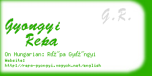 gyongyi repa business card
